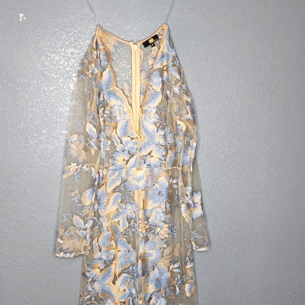 Sheer Mesh Gown